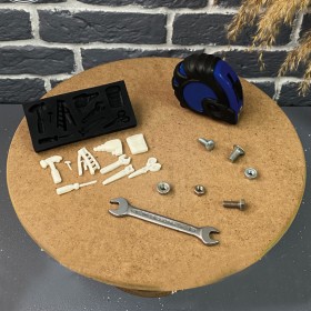 Силиконов калъп "Инструменти на майстора - 9 елемента"